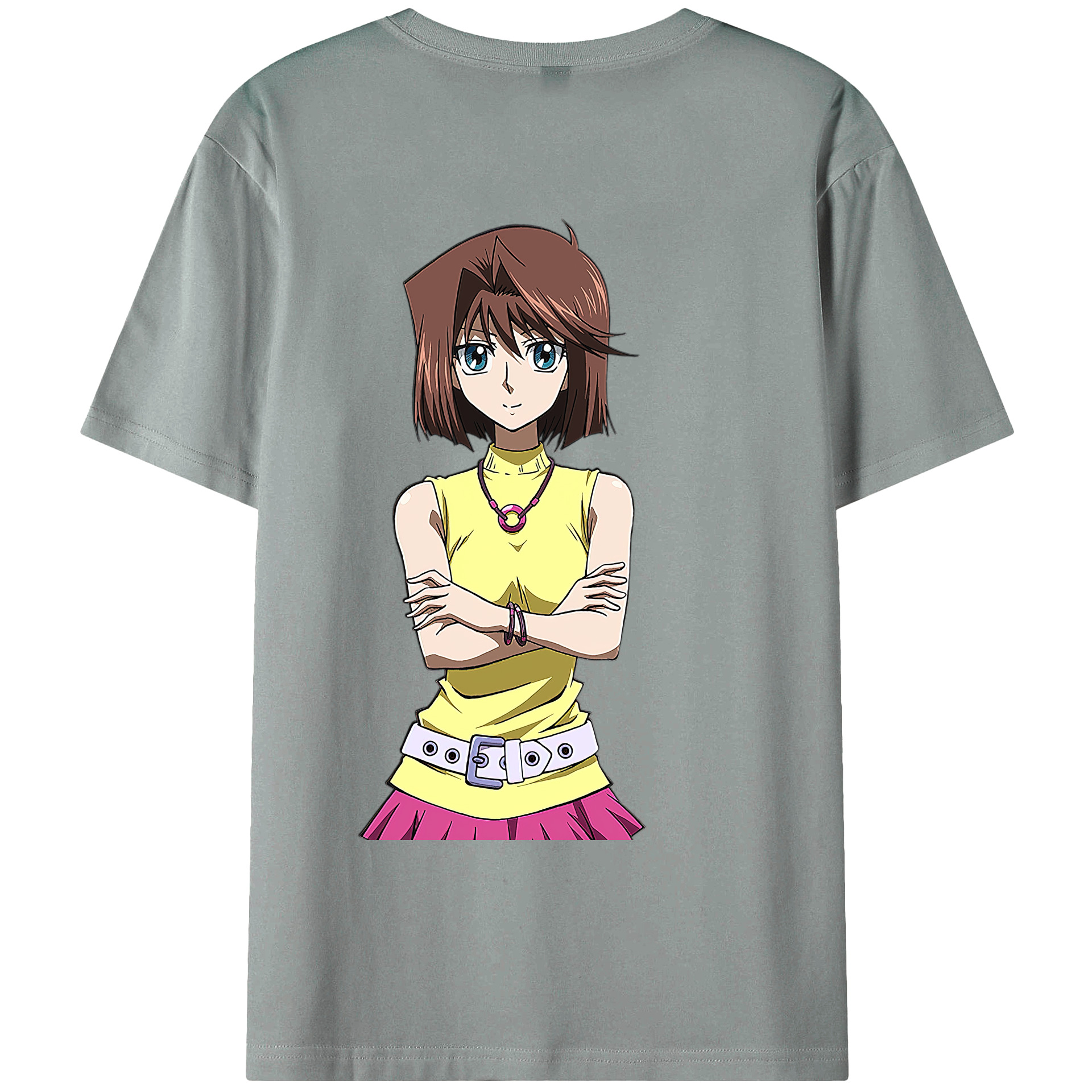 （画像用） 遊☆戯☆王 Yu-Gi-Oh! 綿100％ メンズ半袖Tシャツ（バックプリント） 通気性
